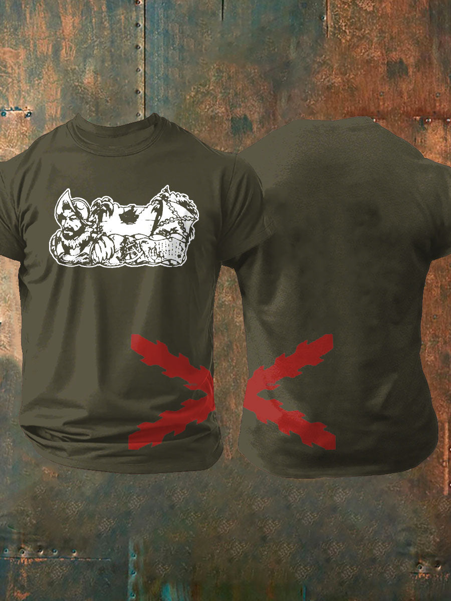 Camiseta de hombre con estampado Cruz de Borgoña de España Tercio
