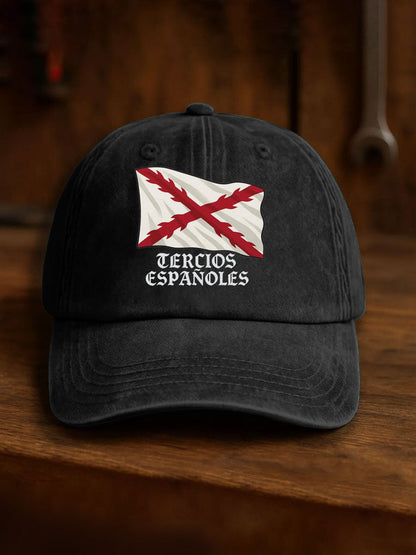 Unisex España Cruz de Borgoña Tercio Impreso Sombrero