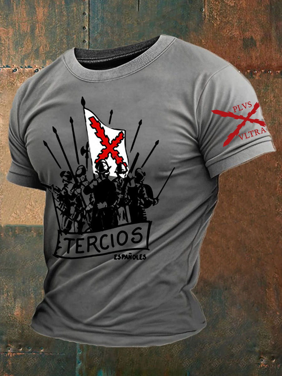 Camiseta de hombre con estampado Cruz de Borgoña de España Tercio