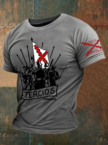 Camiseta de hombre con estampado Cruz de Borgoña de España Tercio