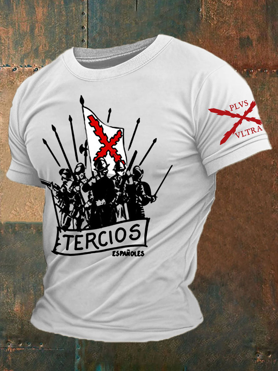 Camiseta de hombre con estampado Cruz de Borgoña de España Tercio