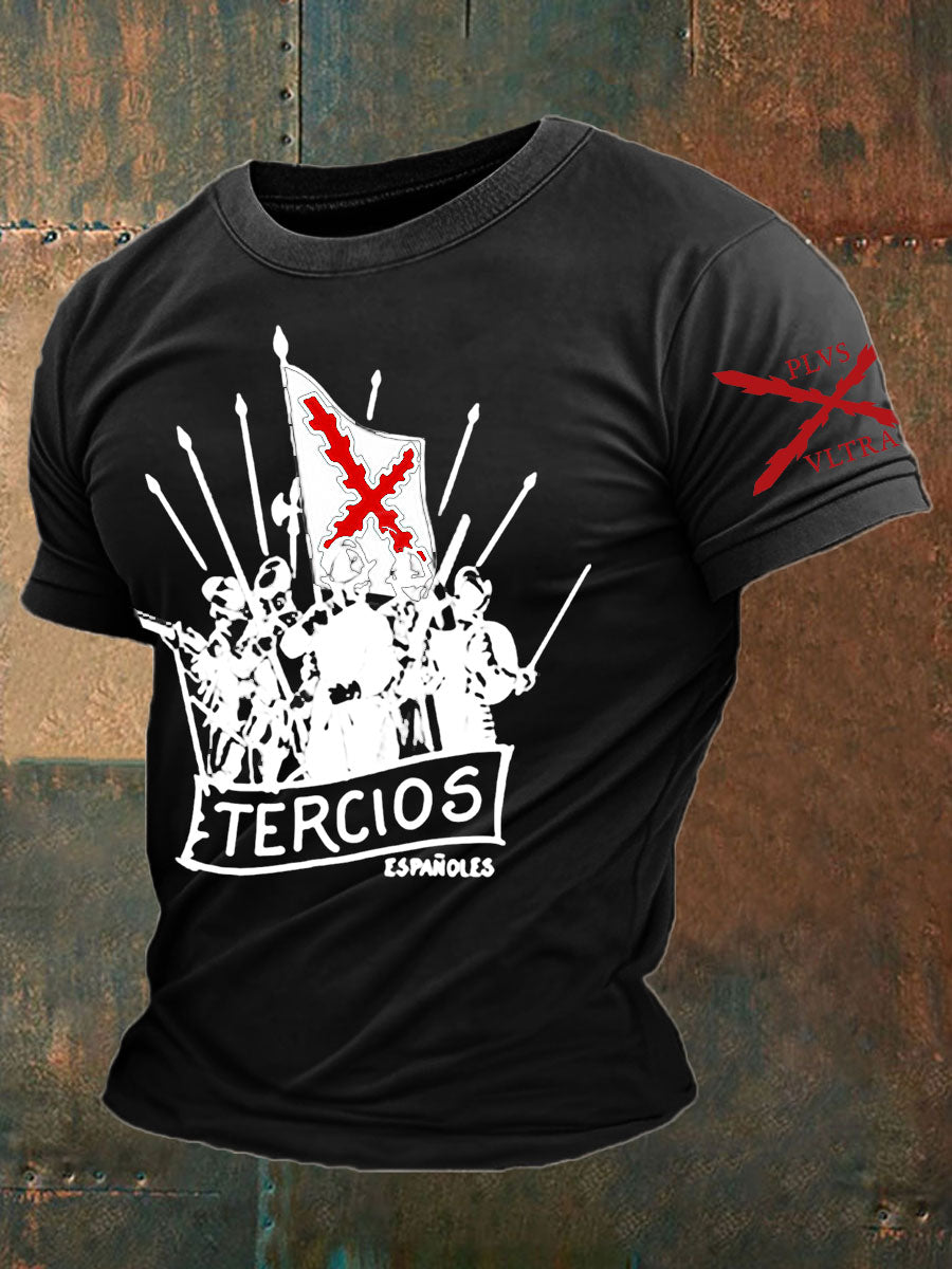 Camiseta de hombre con estampado Cruz de Borgoña de España Tercio