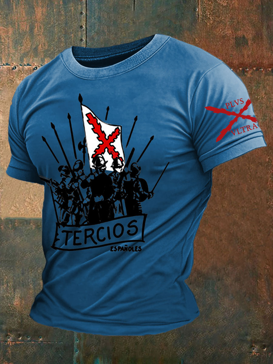 Camiseta de hombre con estampado Cruz de Borgoña de España Tercio