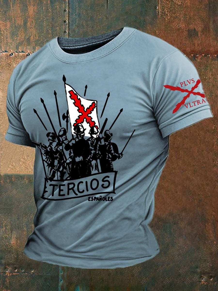 Camiseta de hombre con estampado Cruz de Borgoña de España Tercio