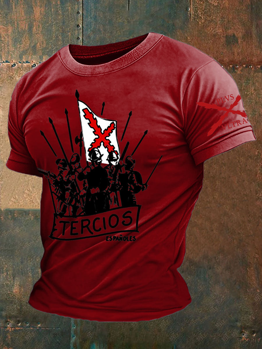 Camiseta de hombre con estampado Cruz de Borgoña de España Tercio