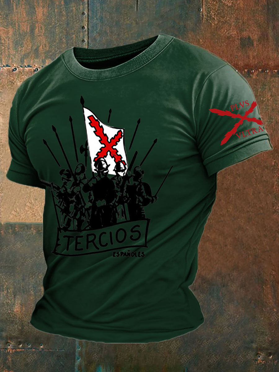 Camiseta de hombre con estampado Cruz de Borgoña de España Tercio