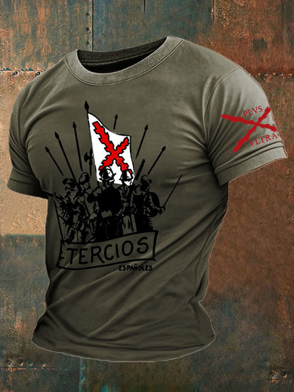 Camiseta de hombre con estampado Cruz de Borgoña de España Tercio