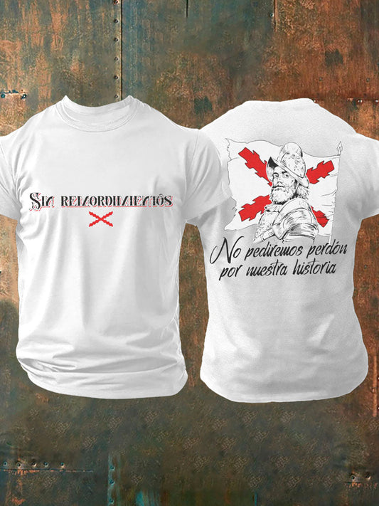 Camiseta de hombre con estampado Cruz de Borgoña de España Tercio