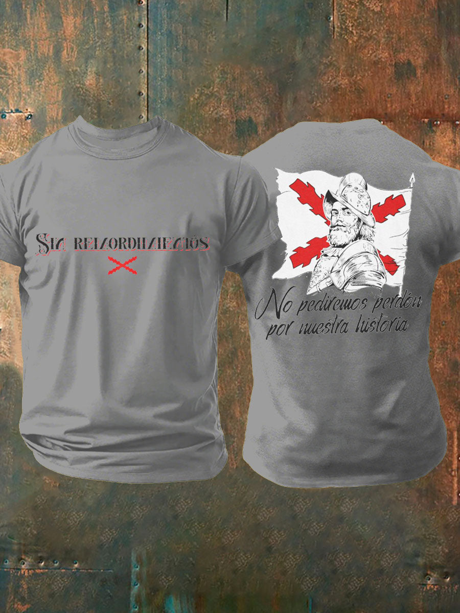 Camiseta de hombre con estampado Cruz de Borgoña de España Tercio