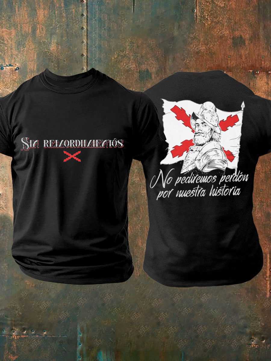 Camiseta de hombre con estampado Cruz de Borgoña de España Tercio