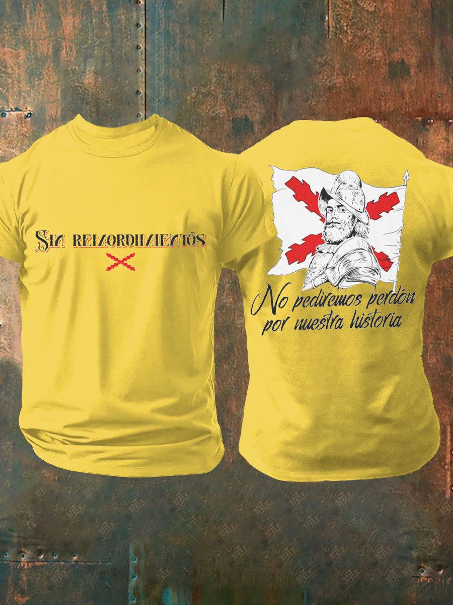 Camiseta de hombre con estampado Cruz de Borgoña de España Tercio
