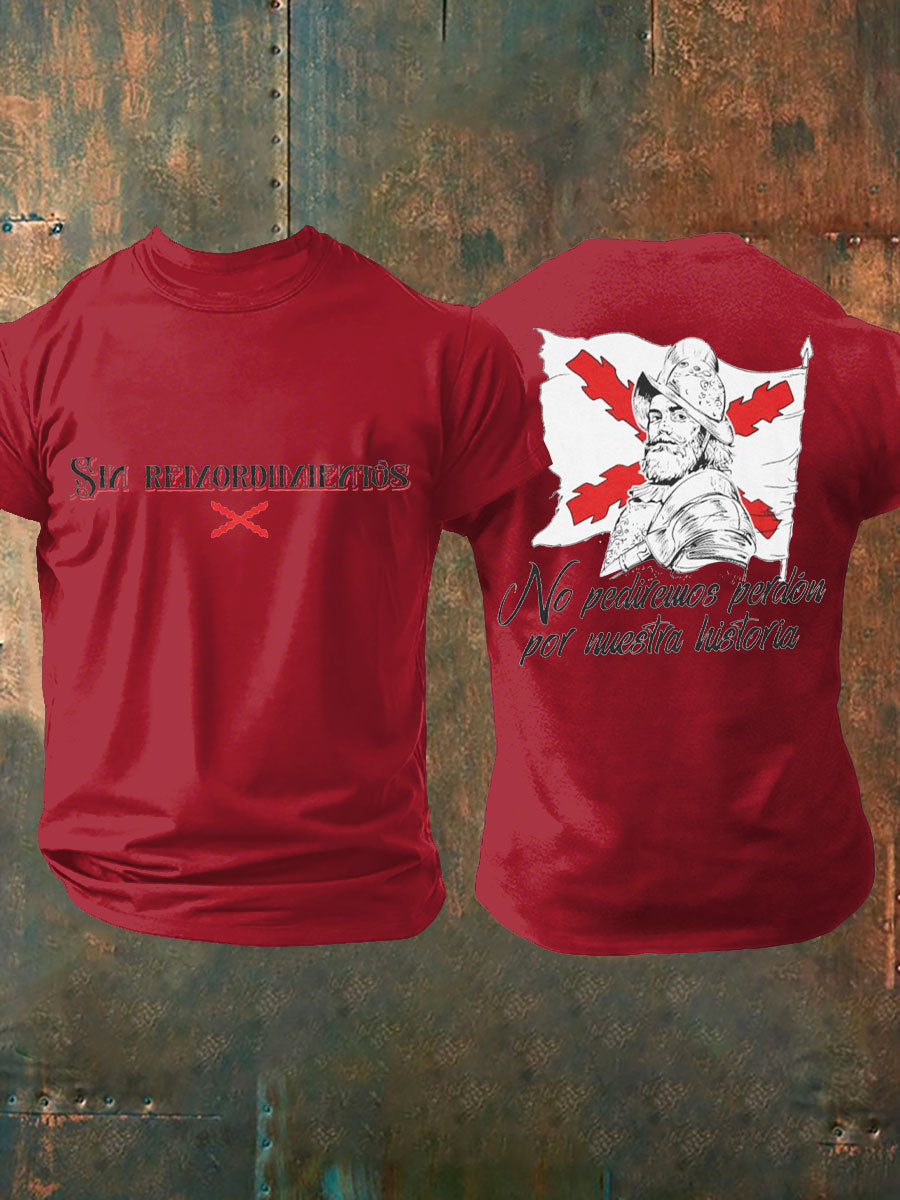Camiseta de hombre con estampado Cruz de Borgoña de España Tercio