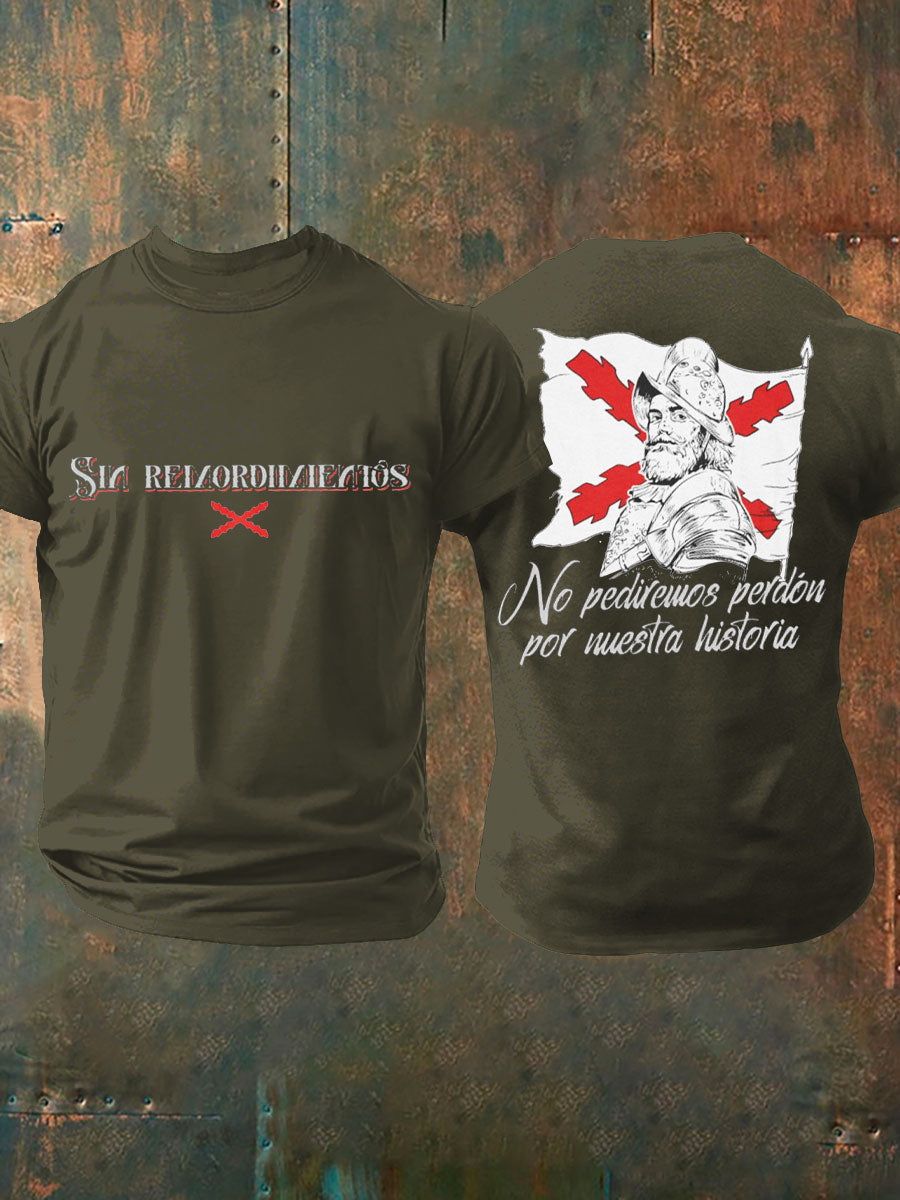 Camiseta de hombre con estampado Cruz de Borgoña de España Tercio
