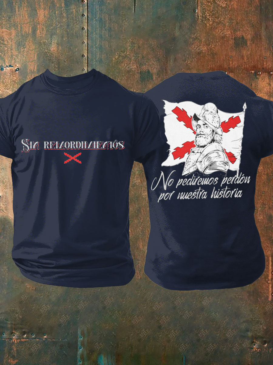 Camiseta de hombre con estampado Cruz de Borgoña de España Tercio