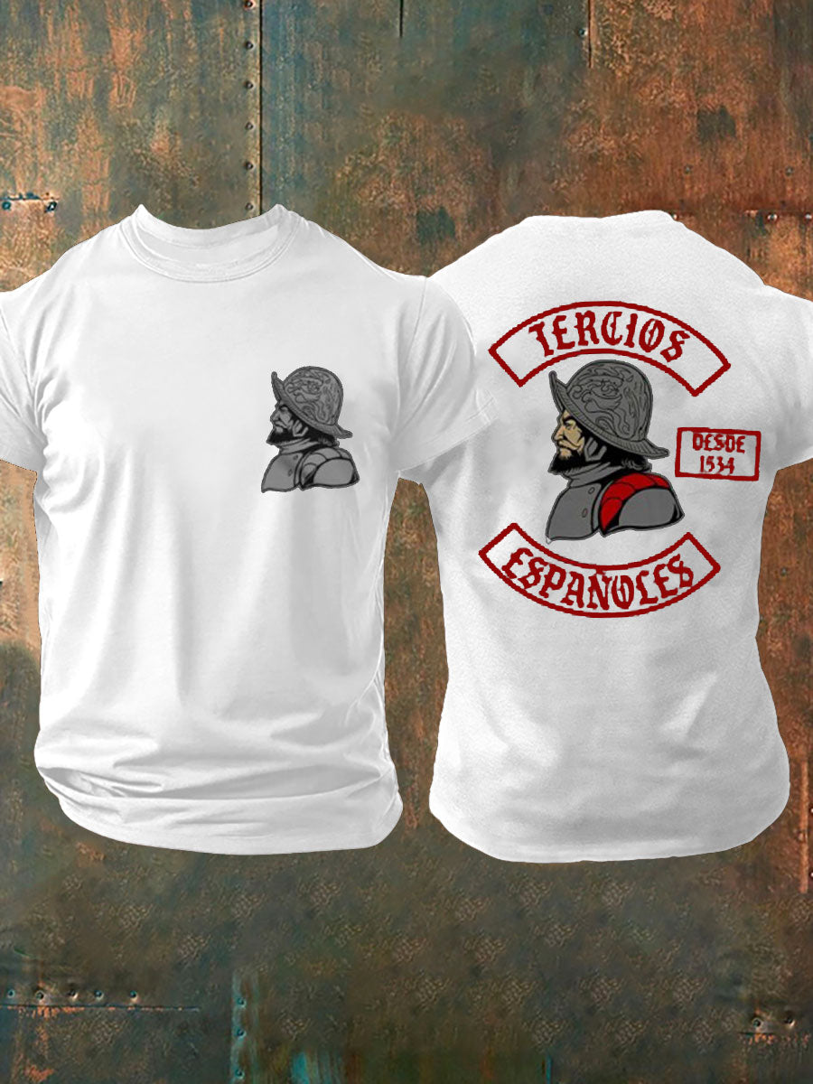 Camiseta de hombre con estampado Cruz de Borgoña de España Tercio