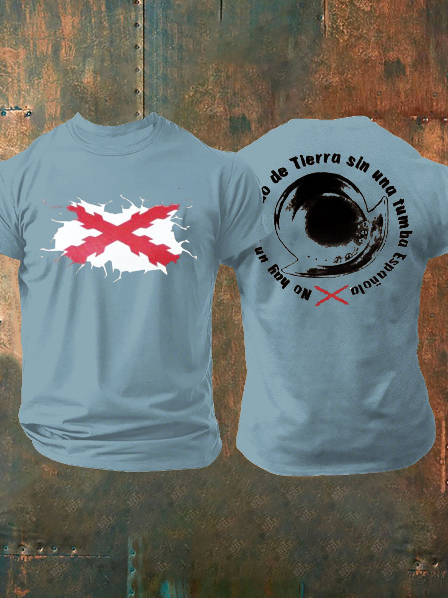 Camiseta de hombre con estampado Cruz de Borgoña de España Tercio