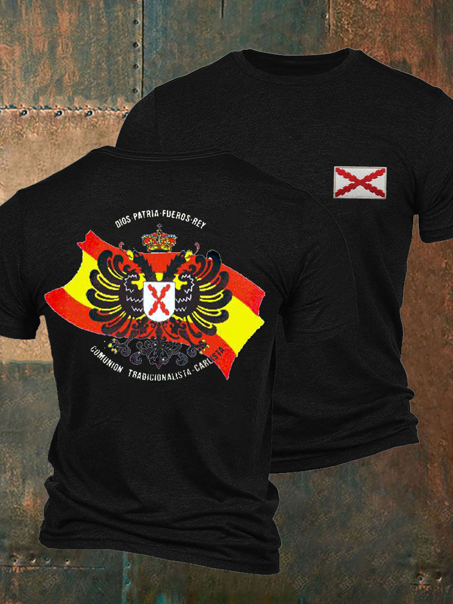 Camiseta de hombre con estampado Cruz de Borgoña de España Tercio