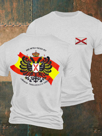 Camiseta de hombre con estampado Cruz de Borgoña de España Tercio