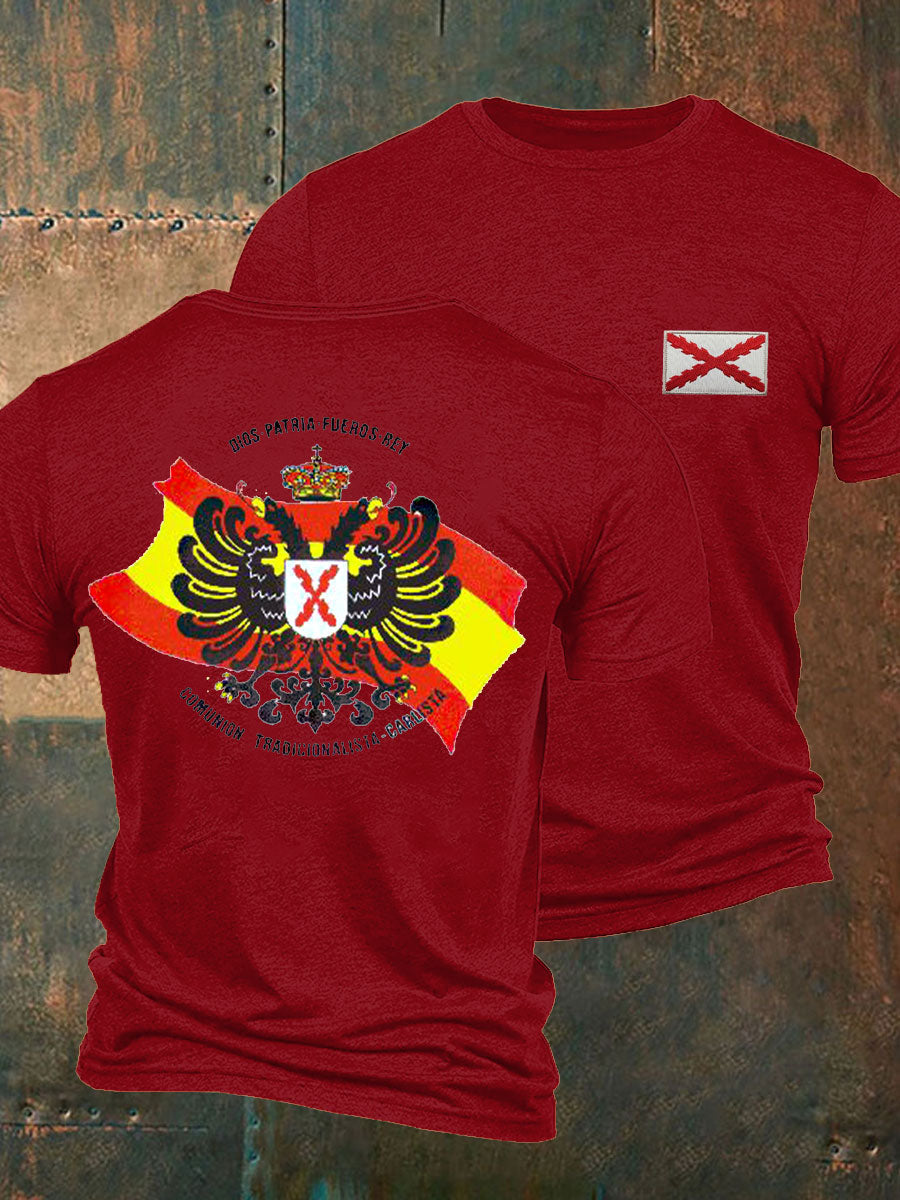 Camiseta de hombre con estampado Cruz de Borgoña de España Tercio