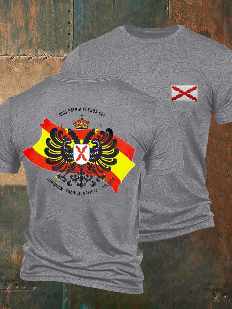 Camiseta de hombre con estampado Cruz de Borgoña de España Tercio