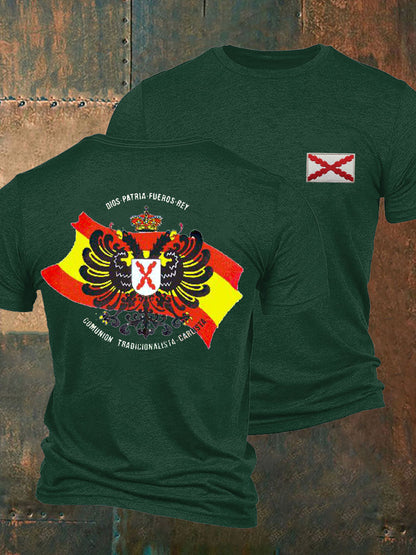Camiseta de hombre con estampado Cruz de Borgoña de España Tercio