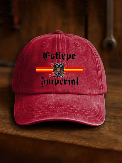 Unisex España Cruz de Borgoña Tercio Impreso Sombrero