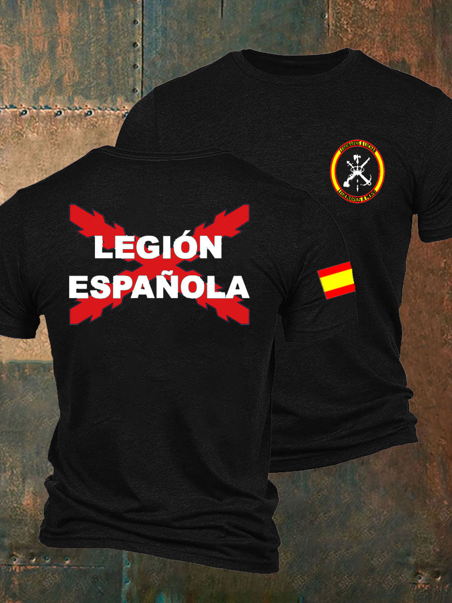 Camiseta de hombre con estampado Cruz de Borgoña de España Tercio