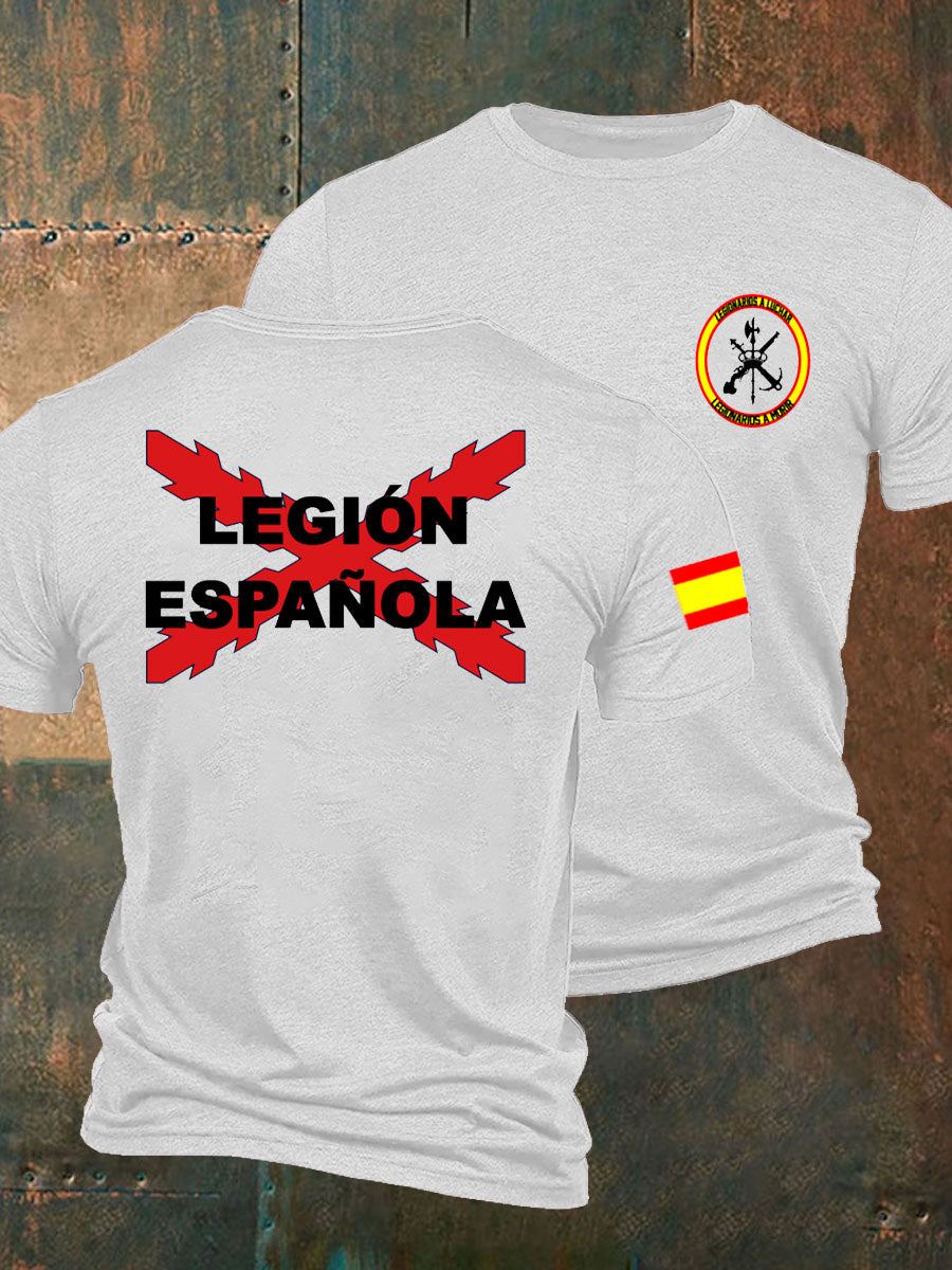 Camiseta de hombre con estampado Cruz de Borgoña de España Tercio