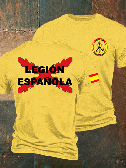 Camiseta de hombre con estampado Cruz de Borgoña de España Tercio