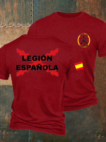 Camiseta de hombre con estampado Cruz de Borgoña de España Tercio