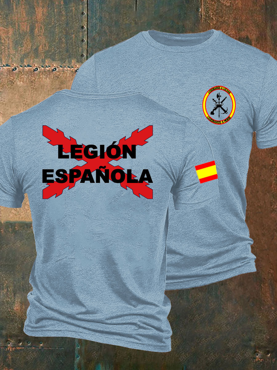 Camiseta de hombre con estampado Cruz de Borgoña de España Tercio