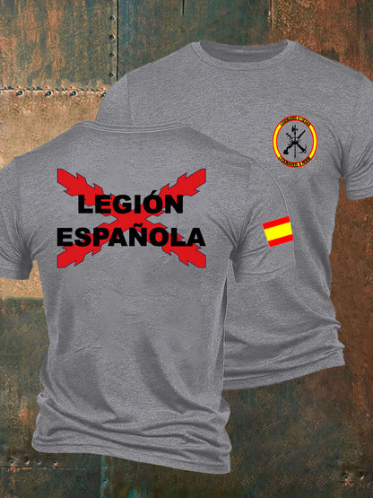 Camiseta de hombre con estampado Cruz de Borgoña de España Tercio