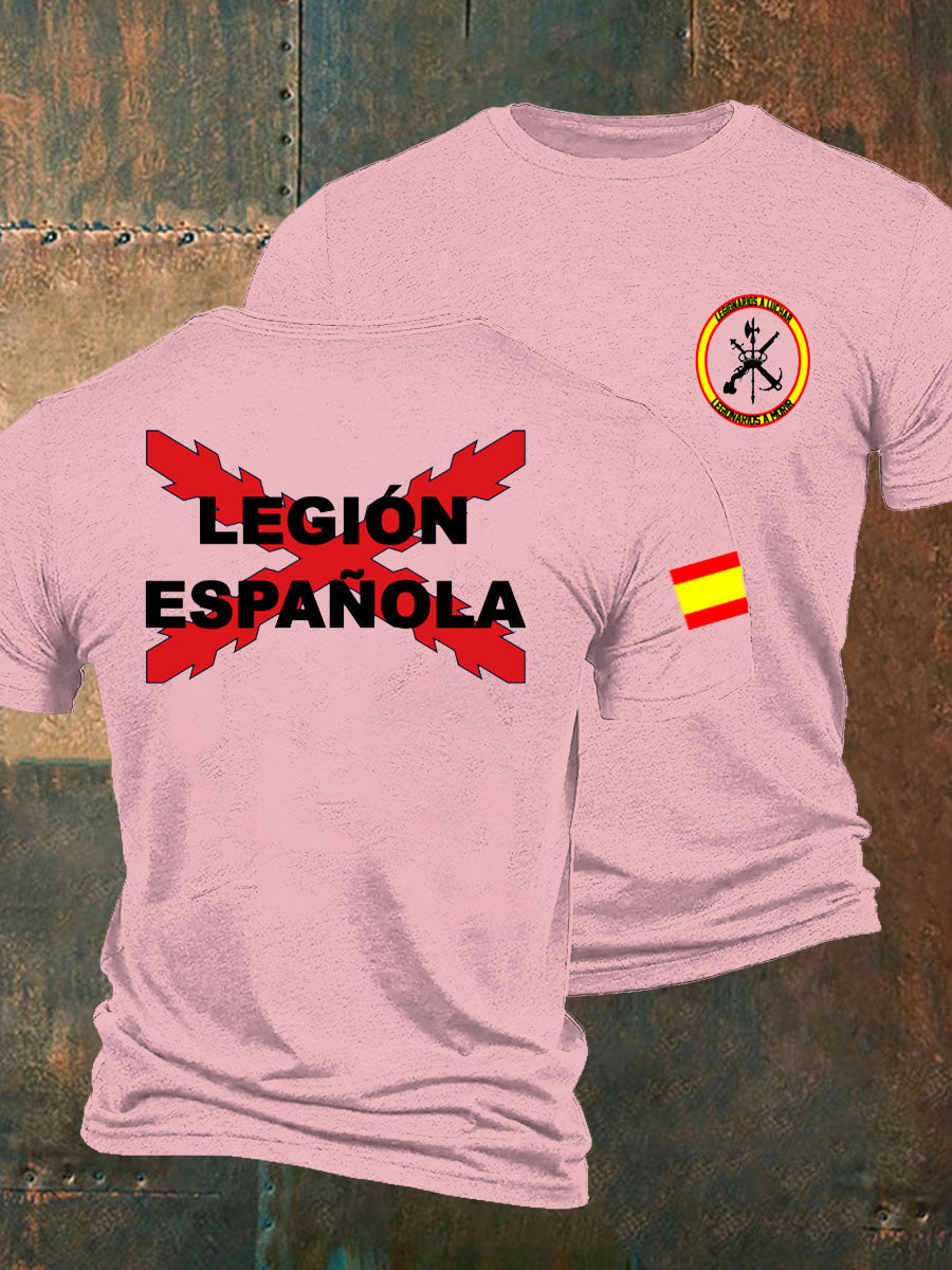 Camiseta de hombre con estampado Cruz de Borgoña de España Tercio