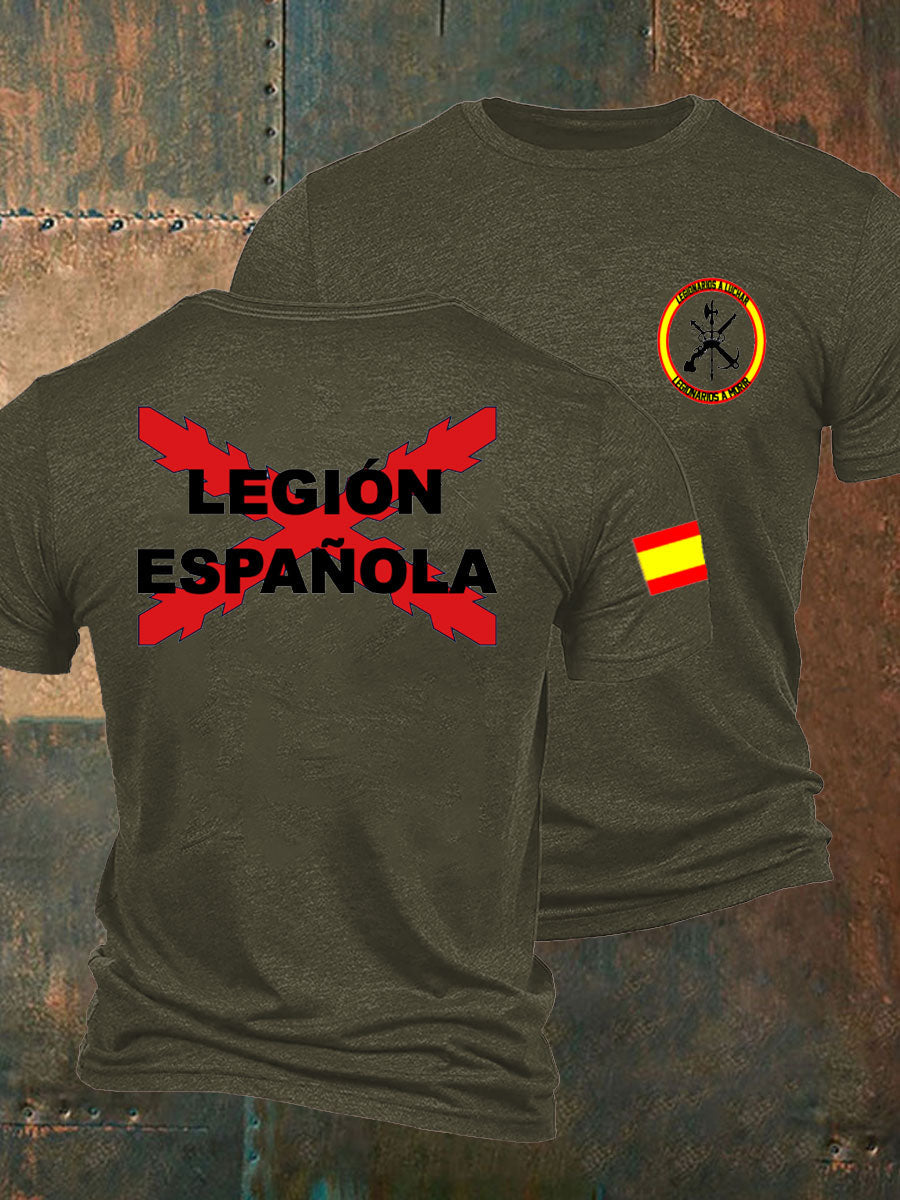 Camiseta de hombre con estampado Cruz de Borgoña de España Tercio