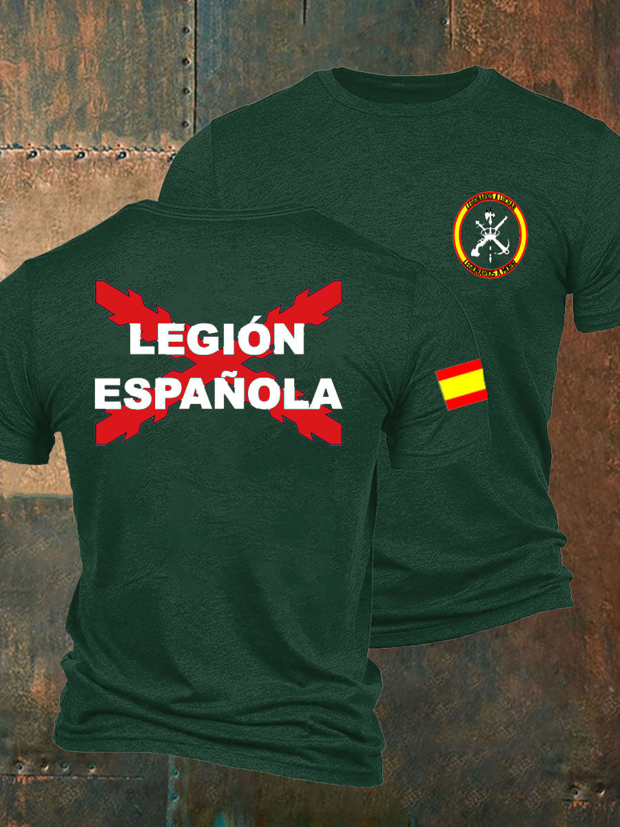 Camiseta de hombre con estampado Cruz de Borgoña de España Tercio