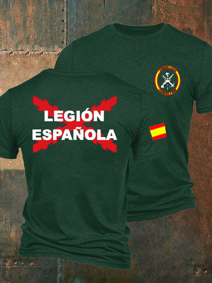 Camiseta de hombre con estampado Cruz de Borgoña de España Tercio