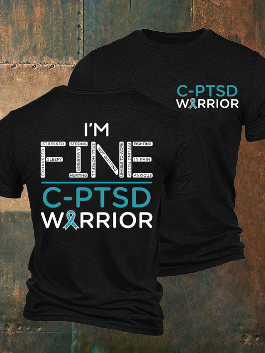 La conciencia C-PTSD de los hombres imprimió la camiseta