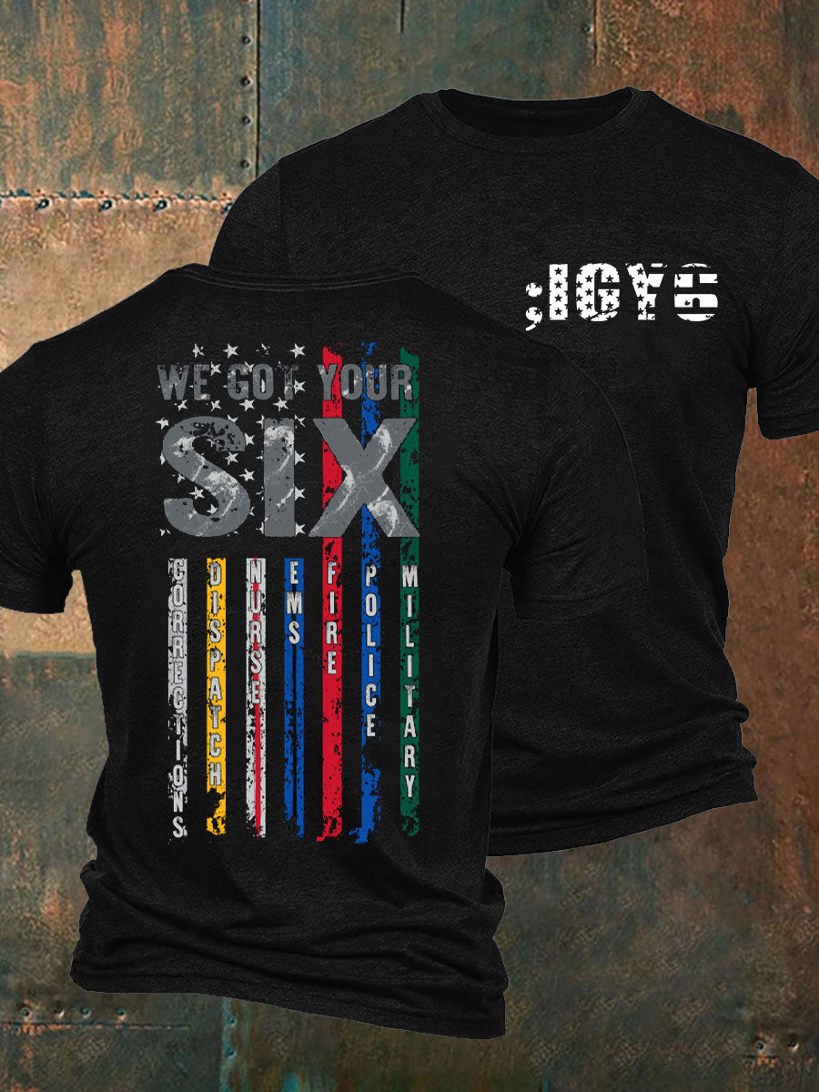 Veterano de la conciencia de PTSD de los hombres te conseguí seis camiseta impresa