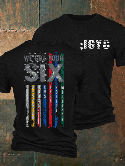 Veterano de la conciencia de PTSD de los hombres te conseguí seis camiseta impresa