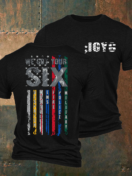Veterano de la conciencia de PTSD de los hombres te conseguí seis camiseta impresa