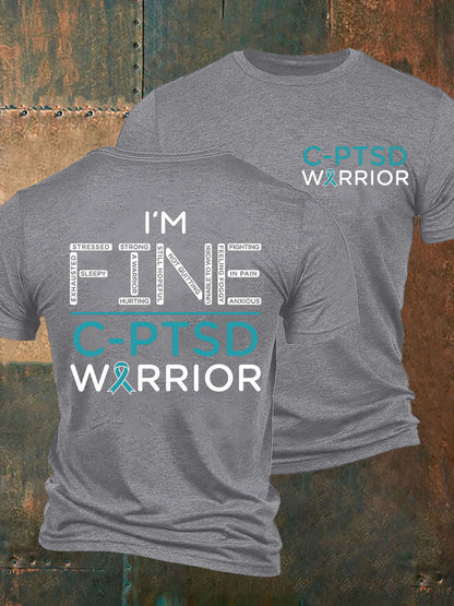La conciencia C-PTSD de los hombres imprimió la camiseta