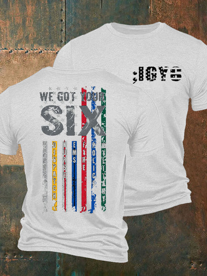 Veterano de la conciencia de PTSD de los hombres te conseguí seis camiseta impresa