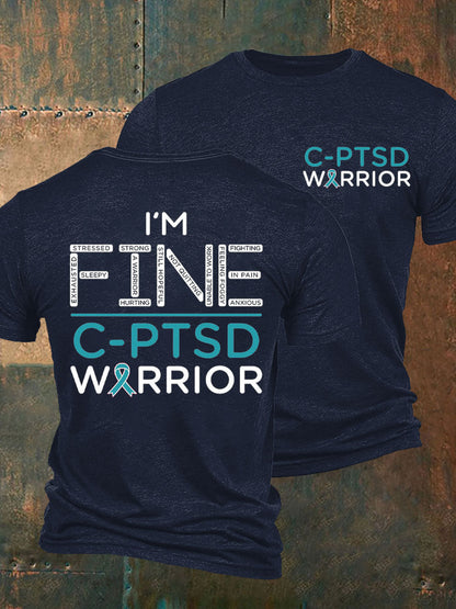 La conciencia C-PTSD de los hombres imprimió la camiseta
