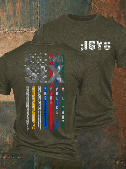 Veterano de la conciencia de PTSD de los hombres te conseguí seis camiseta impresa