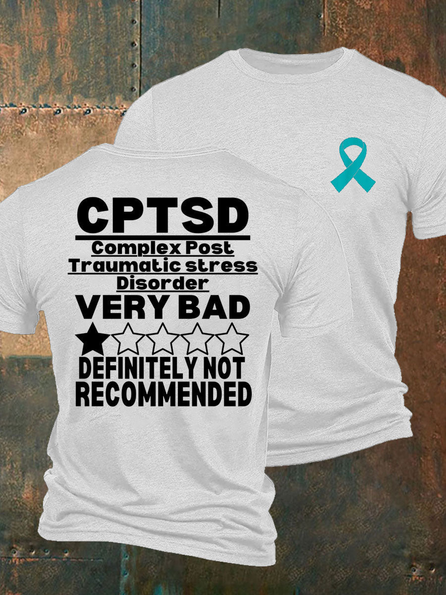 La conciencia C-PTSD de los hombres imprimió la camiseta
