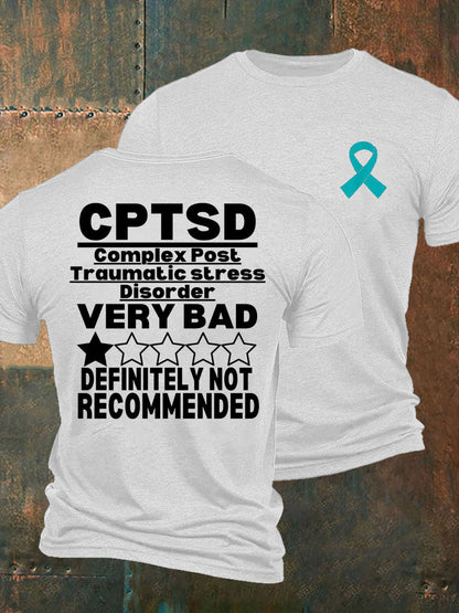 La conciencia C-PTSD de los hombres imprimió la camiseta