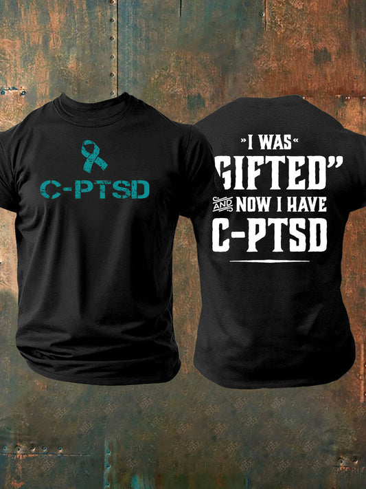 La conciencia C-PTSD de los hombres imprimió la camiseta