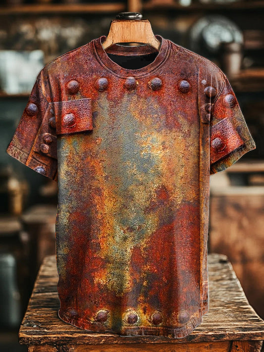 Camisetas con estampado de óxido vintage para hombres y mujeres