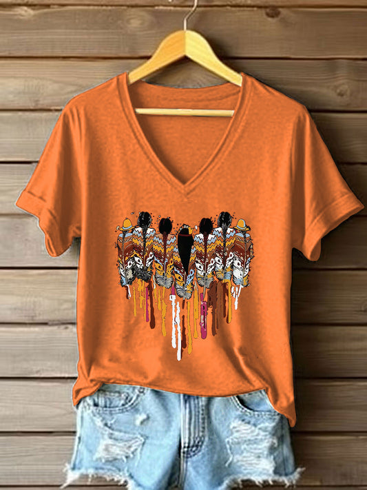 Camiseta de los pueblos indígenas de las mujeres