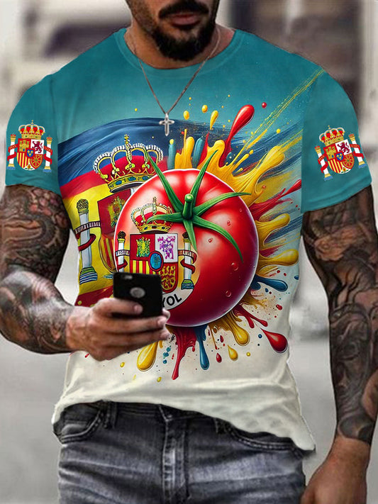 Camiseta de manga corta La Tomatina para hombre